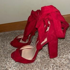 Red Lulus Heels